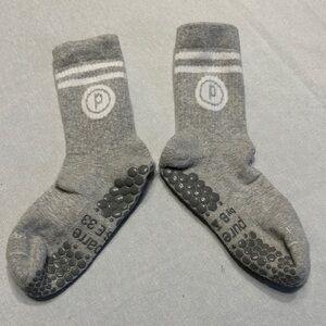 Pure Barre Gray Non-Slip Athletic Socks